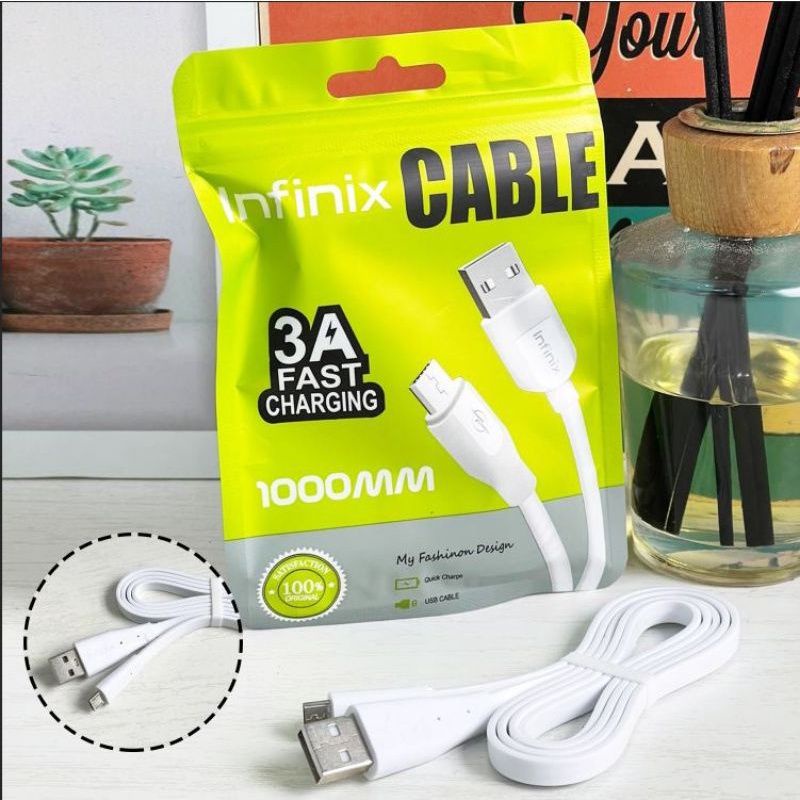 Kabel Data Micro USB Infinix/Kabel Data Infinix 3A For Android 1M/Kabel Data Infinix Support Fast Charging Micro Usb