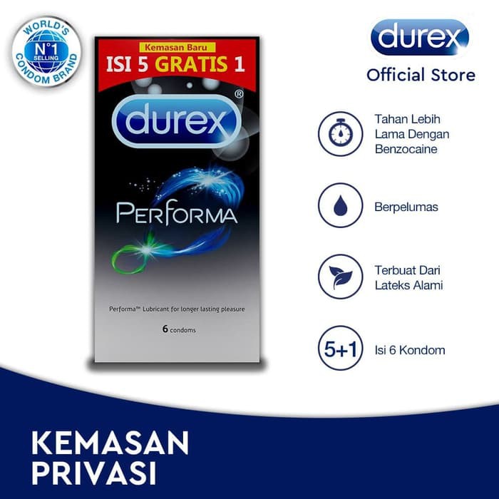 DUREX Fetherlite Performa Extra Safe Mutual Pleasure Together 6s / 12s - SAFETY PACKAGING