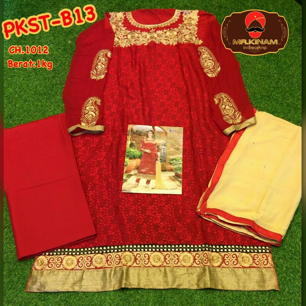 BAHAN PAKISTANI DRESS [PKST-B1315] | BAJU INDIA | SETELAN INDIA | SALWAR KAMEEZ