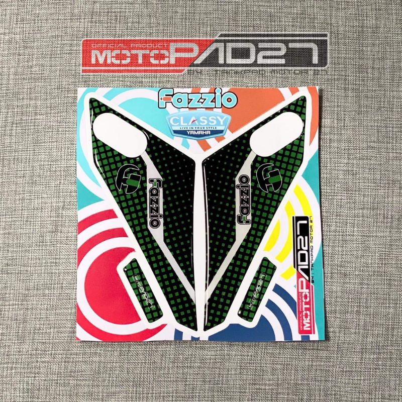 Motopad27 Stiker Fazzio Stiker Footstep Fazzio Bahan Resin Timbul premium