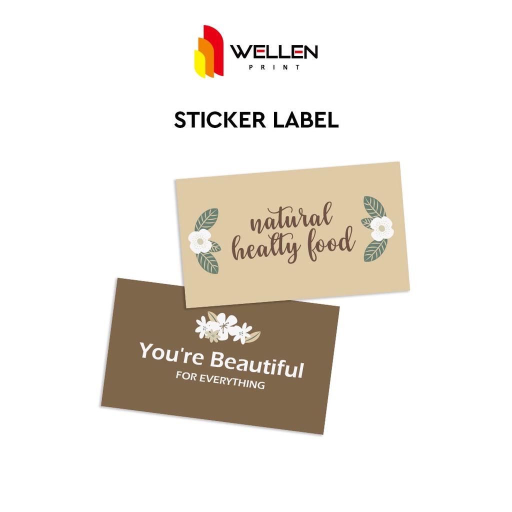 

WELLEN PRINT - Cetak Sticker Label Kemasan Makanan Stiker Label Packaging Produk Custom Print Murah