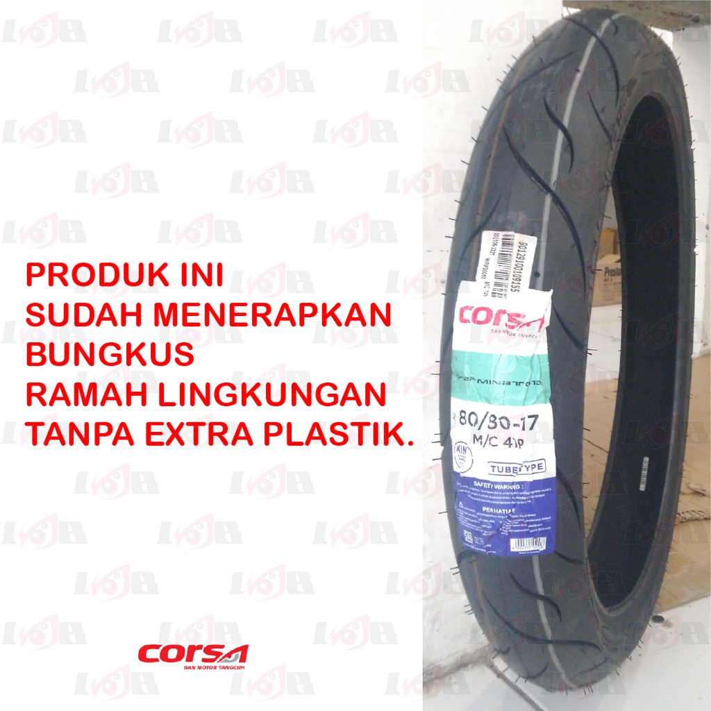 Ban CORSA 80 80 17 Terminator Ban Luar Motor Sport Bebek Tubetype Semi Slick Compound