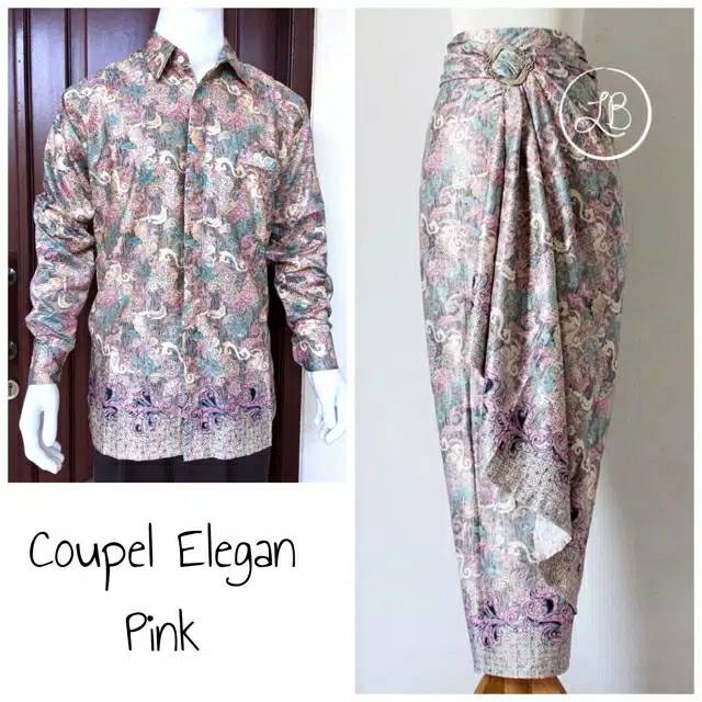 Couple Rok Lilit Dan Hem Lengan Panjang / Couple Batik / Couple Kebaya / Kebaya Kutubaru / Batik