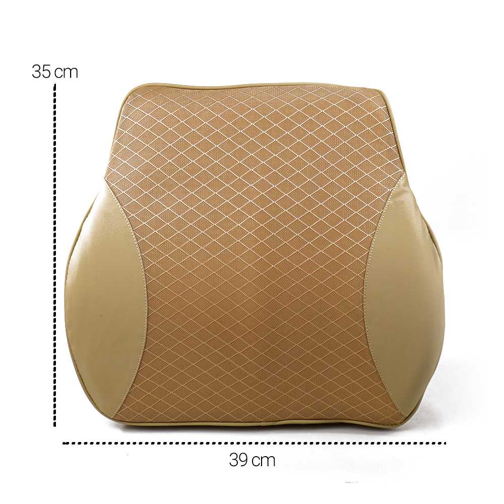 Bantal Punggung Mobil 3D Memory Foam Lumbar Support