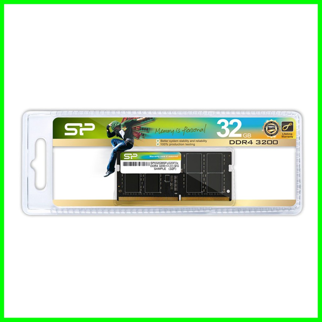 Silicon Power DDR4 3200MHz CL22 32GB SODIMM RAM PC Desktop - RAM 32GB