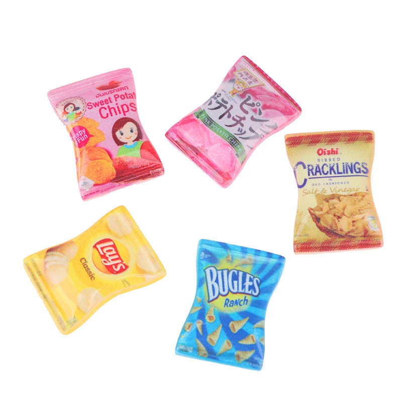 &lt; E2id &amp; &gt; 10Pcs Miniatur Permen Skala 1: 12 Untuk Rumah Boneka