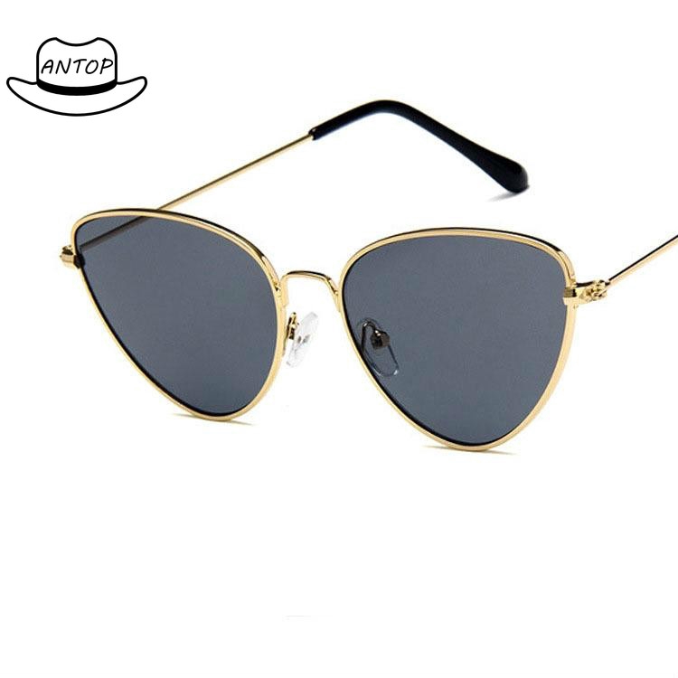 Antop！Bayar di Tempat Kacamata Hitam Wanita Model Retro Cat Eye Sunglasses Women UV400 Protection