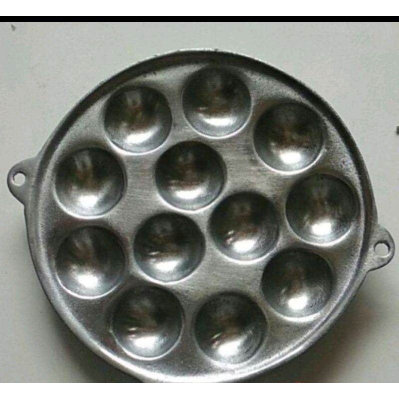 CETAKAN TELUR /CETAKAN TAKOYAKI / LUBANG 12 KECIL ALUMINIUM