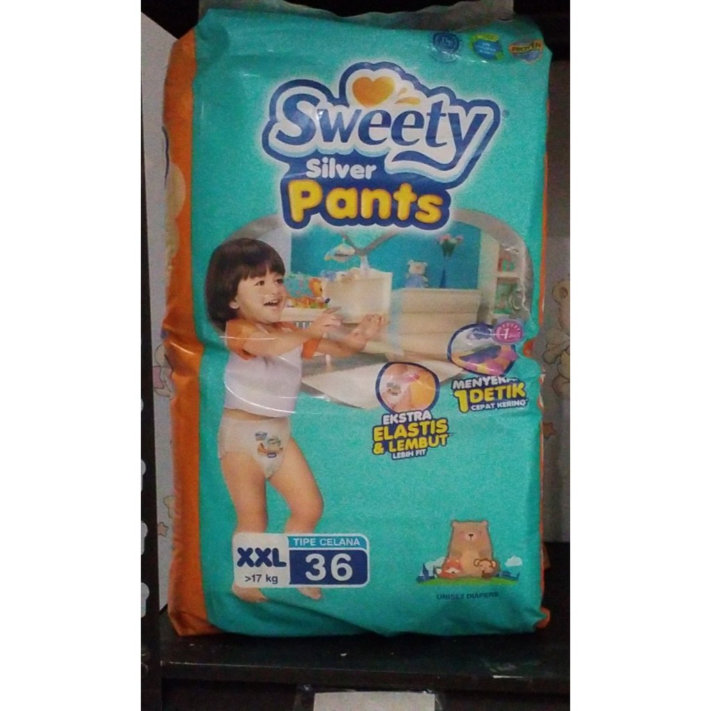 Popok Bayi Sweety Silver Pants XXL36
