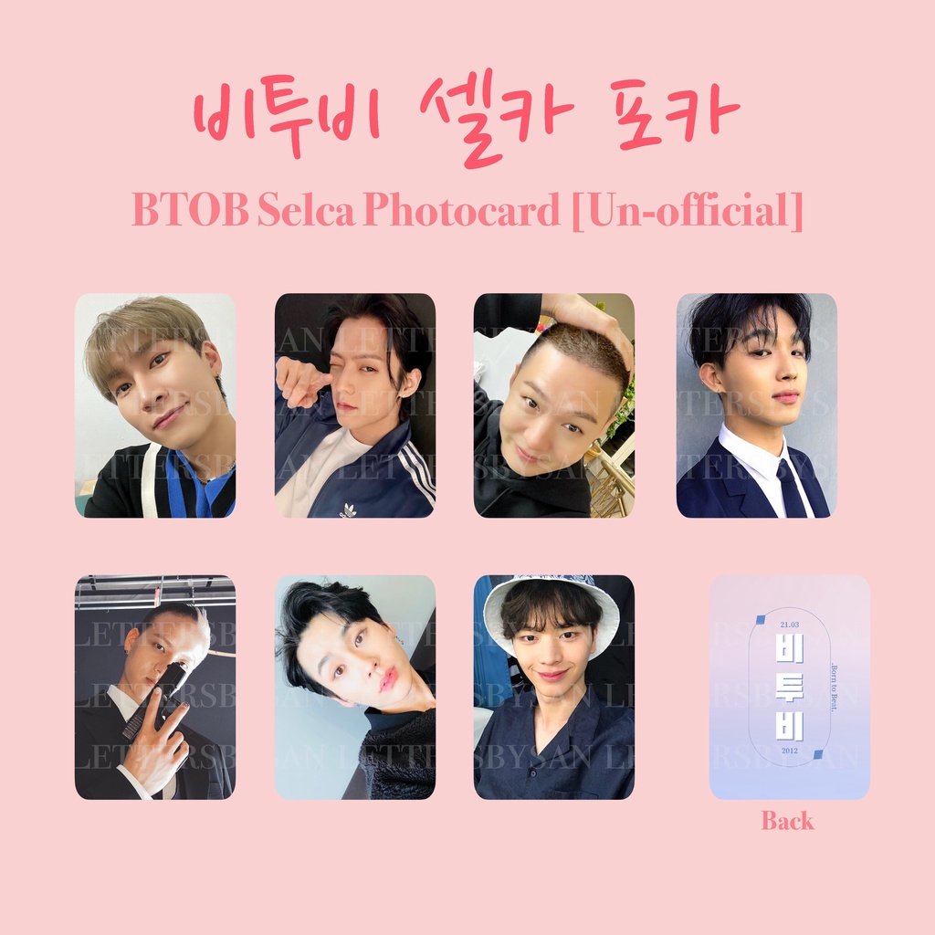 UNOFFICIAL <b>BTOB</b> Photocard Pink Melody.