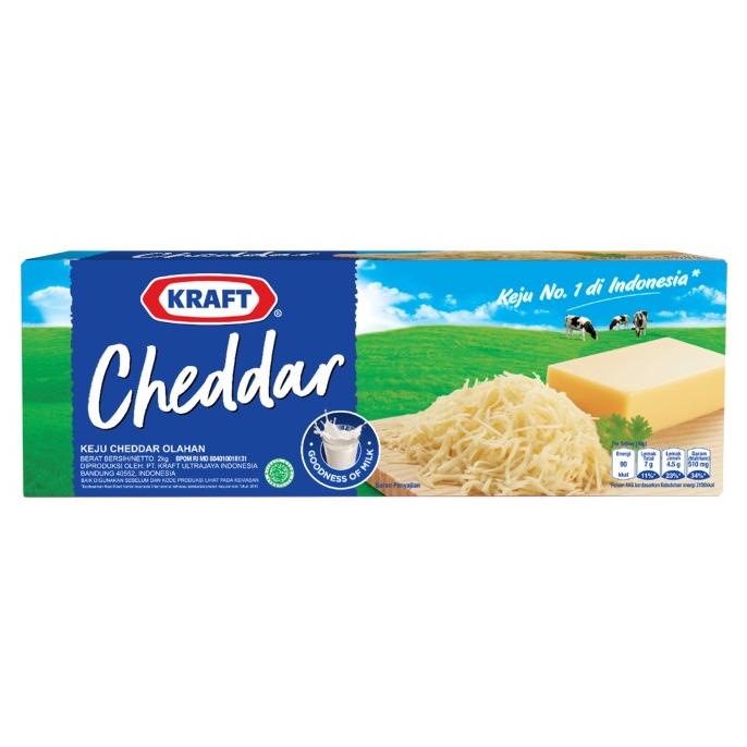 

BISA COD keju kraft cheddar 2kg