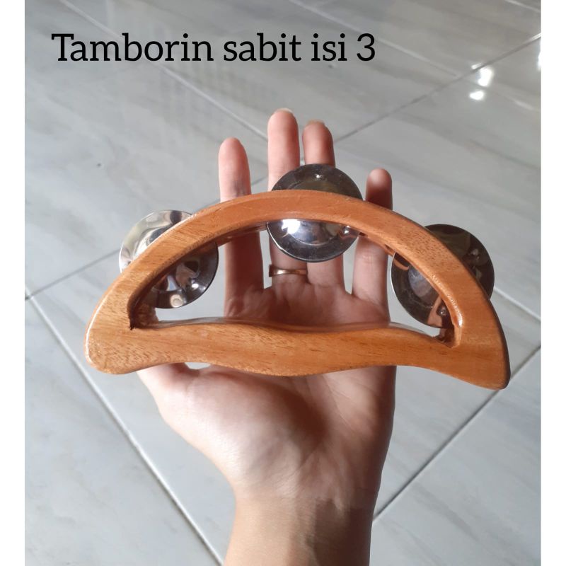 Alat Musik Tradisional/Mainan Kayu/ Mainan Tradisional Tamborin