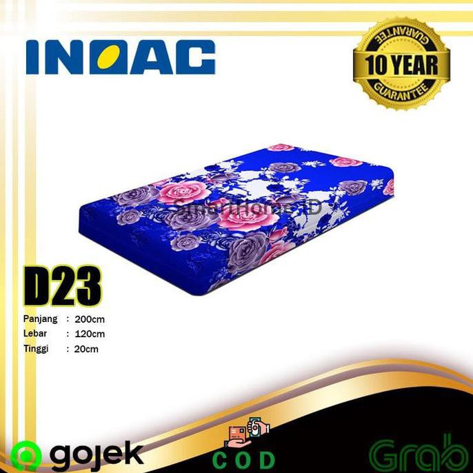 Kasur Busa Inoac 120X200X20-Kasur Busa Inoac D23-Inoac Garansi 10Th Mallbedok