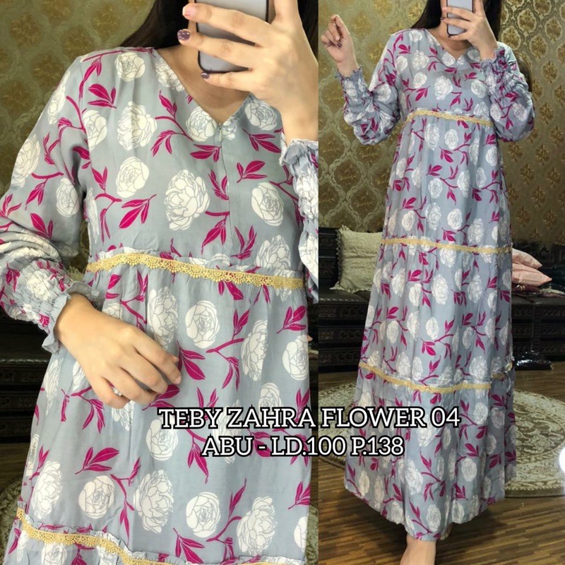 Daster Arab Teby Zahra Flower 04