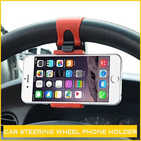 HOLDER SETIR MOBIL / MOTOR / SEPEDA / CAR STEERING HOLDER PHONE