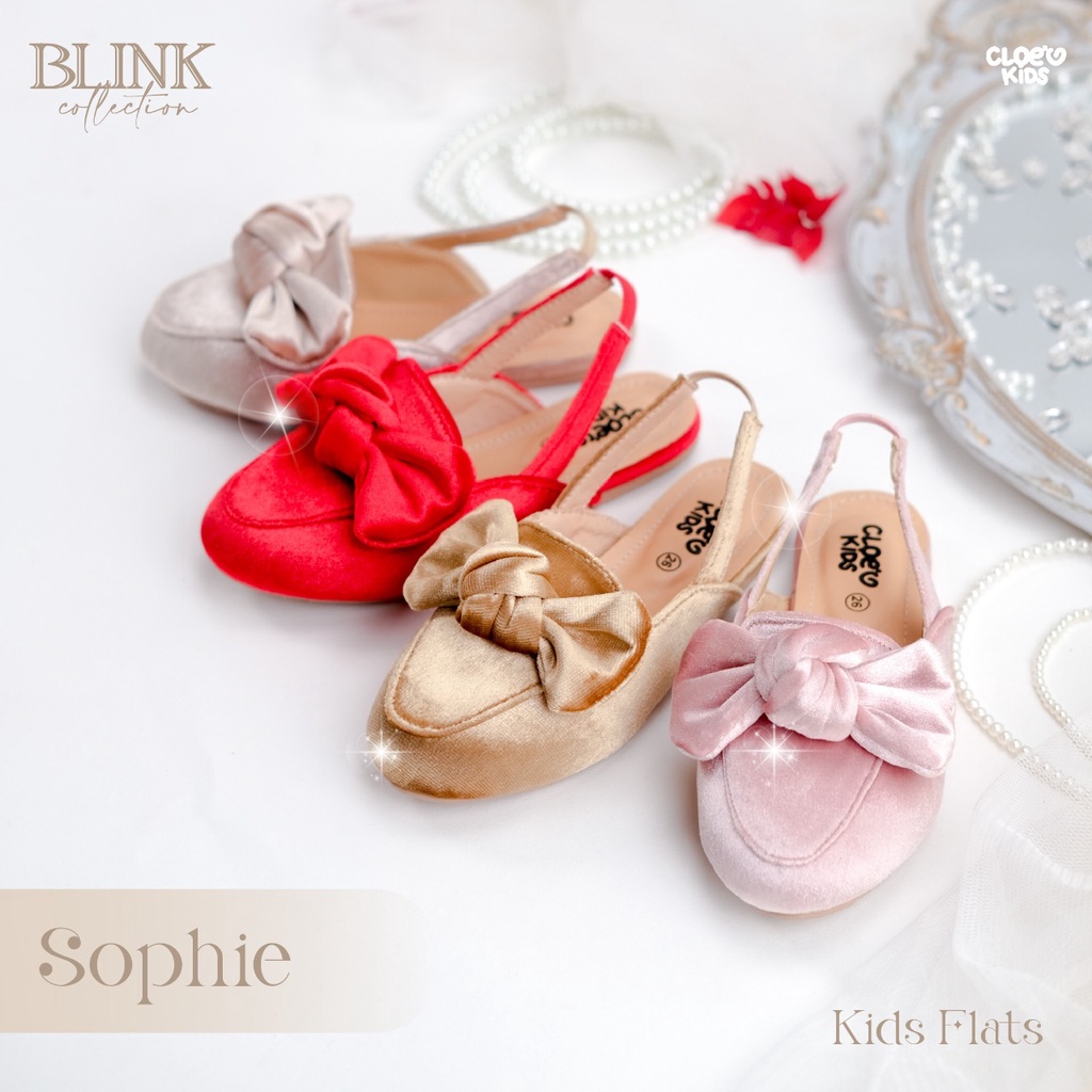 CLOEVKIDS - Flat shoes anak ready stok perempuan Sophie