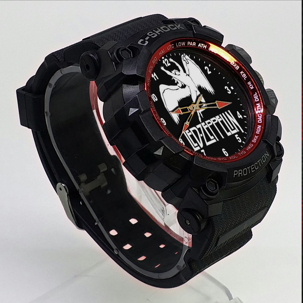 (ISTIMEWA BOSSQUE) JAM TANGAN LED ZEPPELIN  LIST MERAH - EXCLUSIVE 19