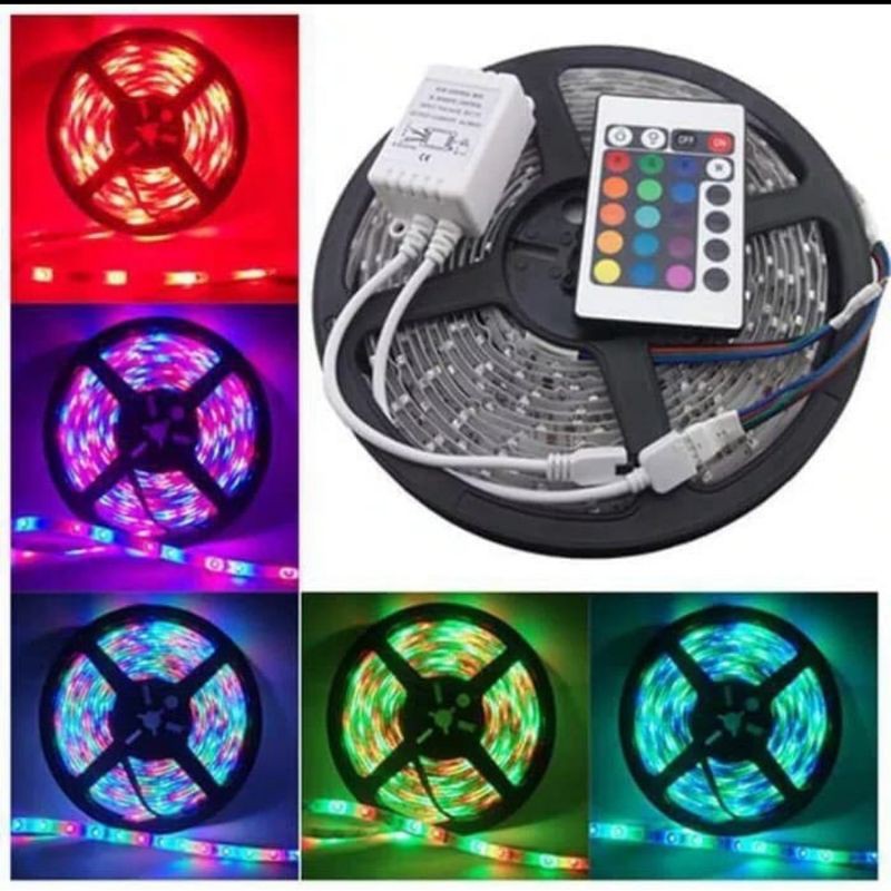 LAMPU LED STRIP RGB WARNA WARNI 5050