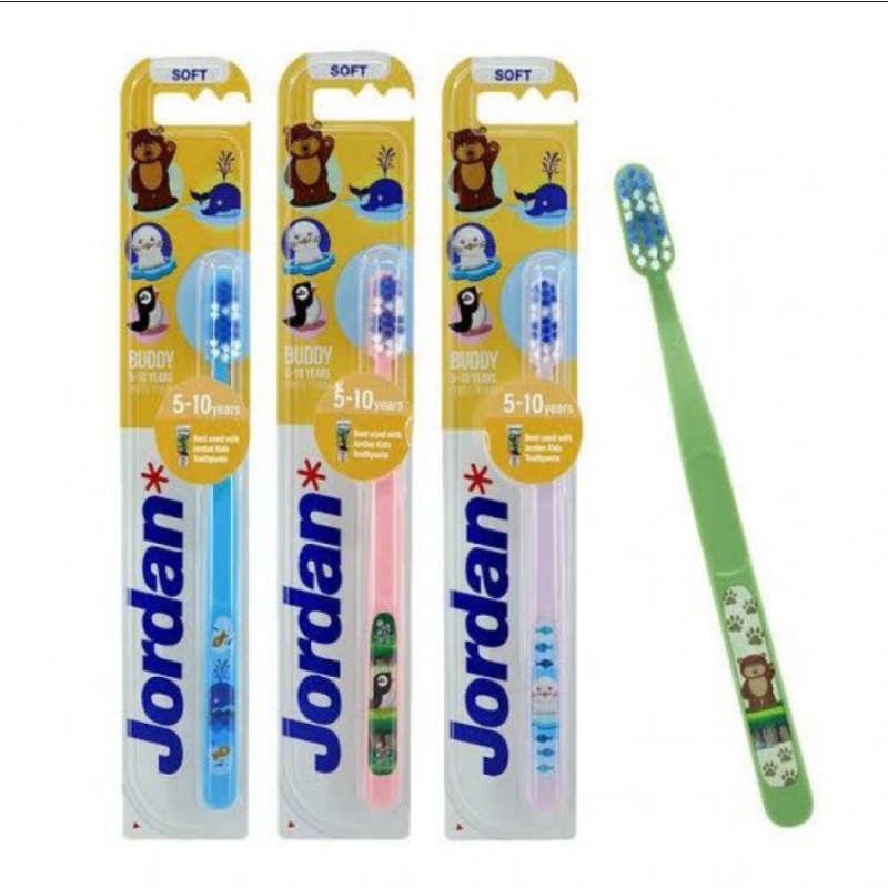 JORDAN Kids Toothbrush Buddy 5-10 Super Soft