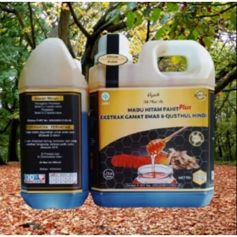 

Madu Hitam Pahit Qusthul Hindi plus Extrak Gamat Emas, Sambiloto, Propolis Al-Mar'ah