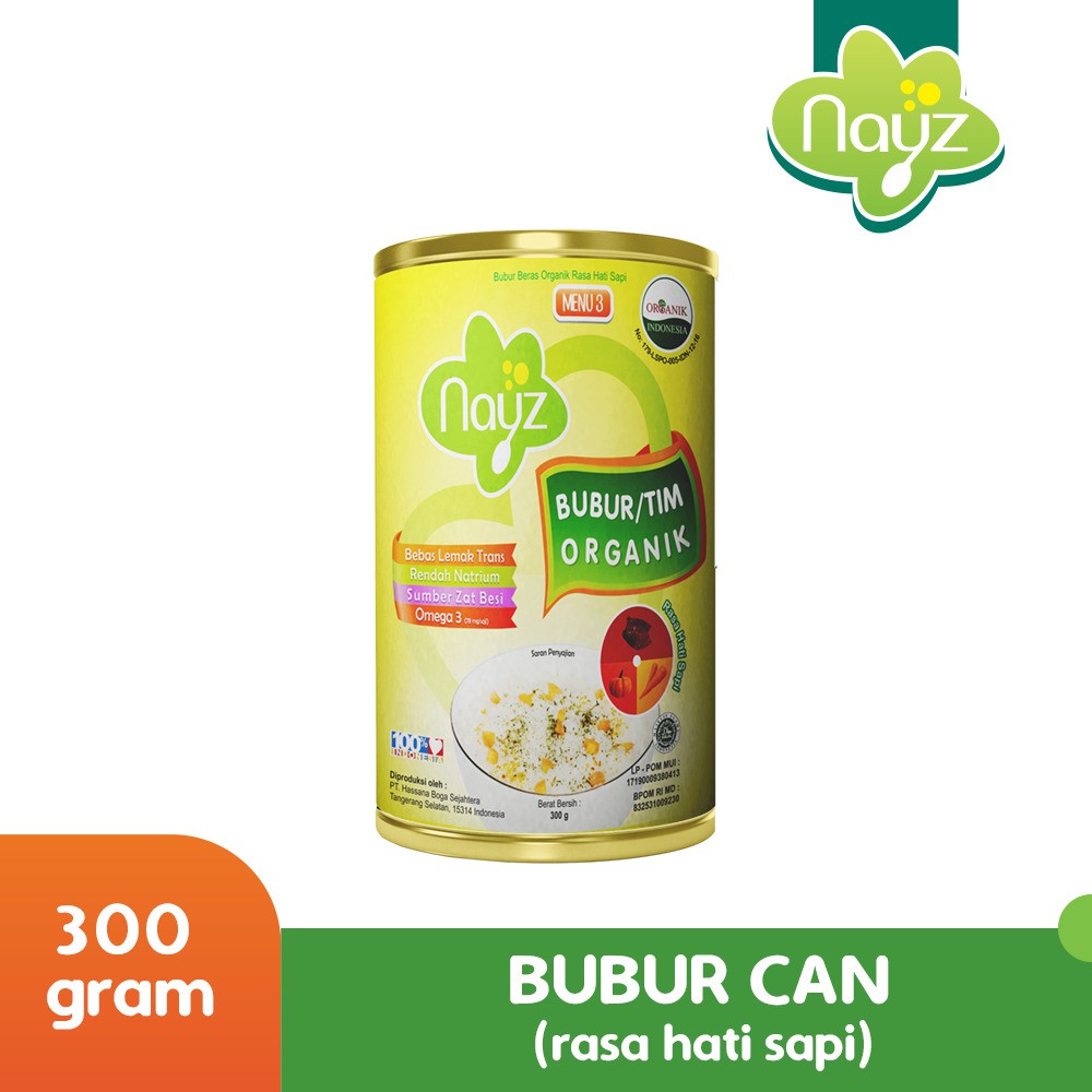 

Nayz Bubur Tim Can 3 (Hati Sapi) 300 gr