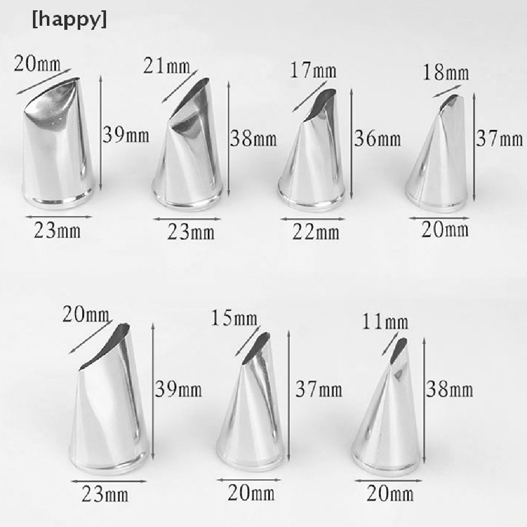 Set 7pcs Ujung Mulut Pipa Icing Desain Rose Tulip Untuk Dekorasi Kue