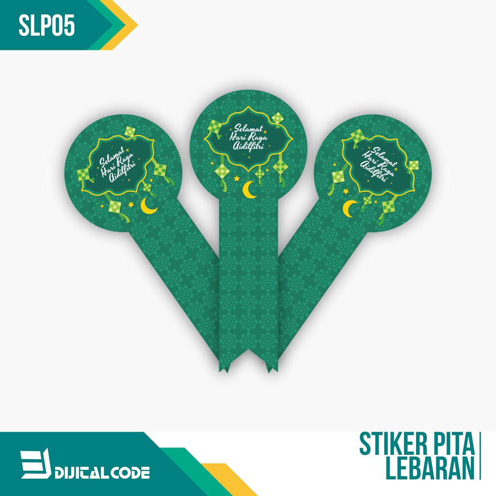 

SLP05 Stiker Label Parcel Toples Kue Lebaran Idul Fitri Bentuk Pita