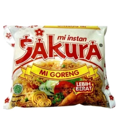 MI SAKURA GORENG Netto 60gr - Mie Instan