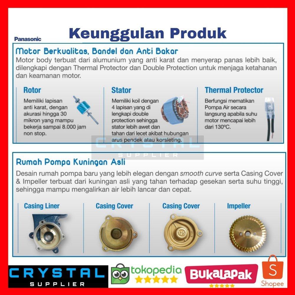 Pompa Air Panasonic Ga 130jak Sumur Dangkal Ga130jak Otomatis Ga