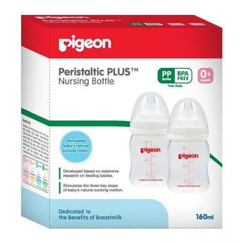 PIGEON BOTOL PERISTALTIC PLUS 160ML ISI 2