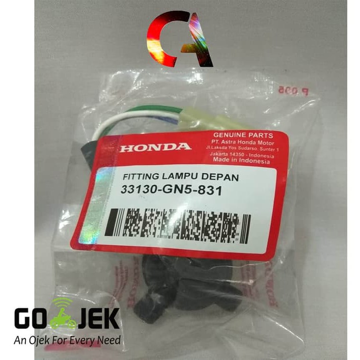 Fitting Lampu DEPAN Honda Socket Cord Assy Kabel Socket Lampu Honda GN5