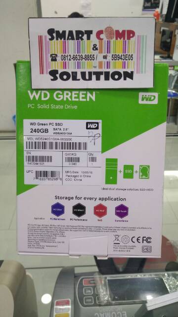 SSD WD Green 240GB sata 2,5&quot; 545mbps