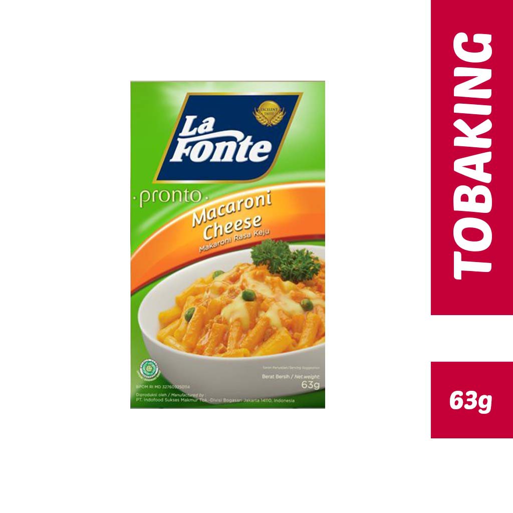 

La Fonte Pronto Macaroni With Cheese Makaroni Keju 63gr