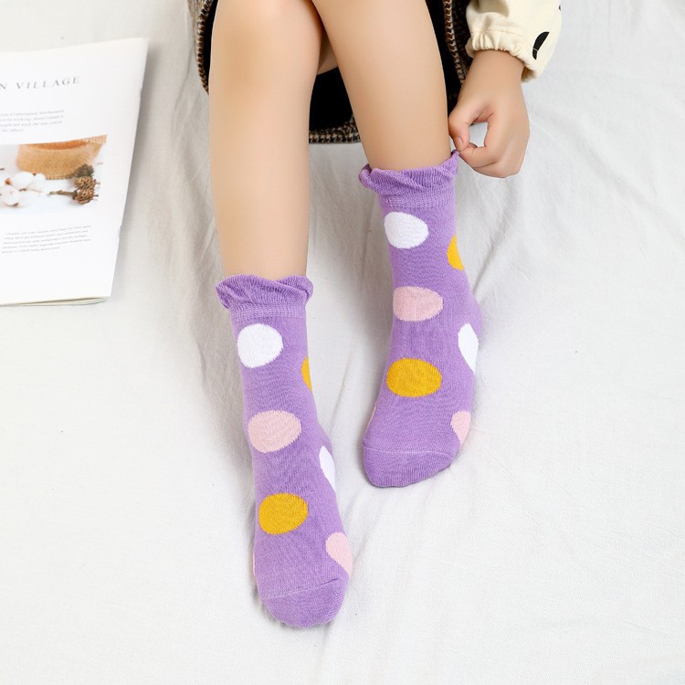 HappyOliver SUPER COLOURFULL DOTS Kaos Kaki Anak Laki Laki Perempuan 6 bulan - 3 Tahun Import