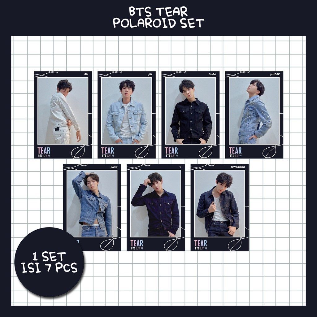 BTS Tear Polaroid Set I Polaroid Set BTS