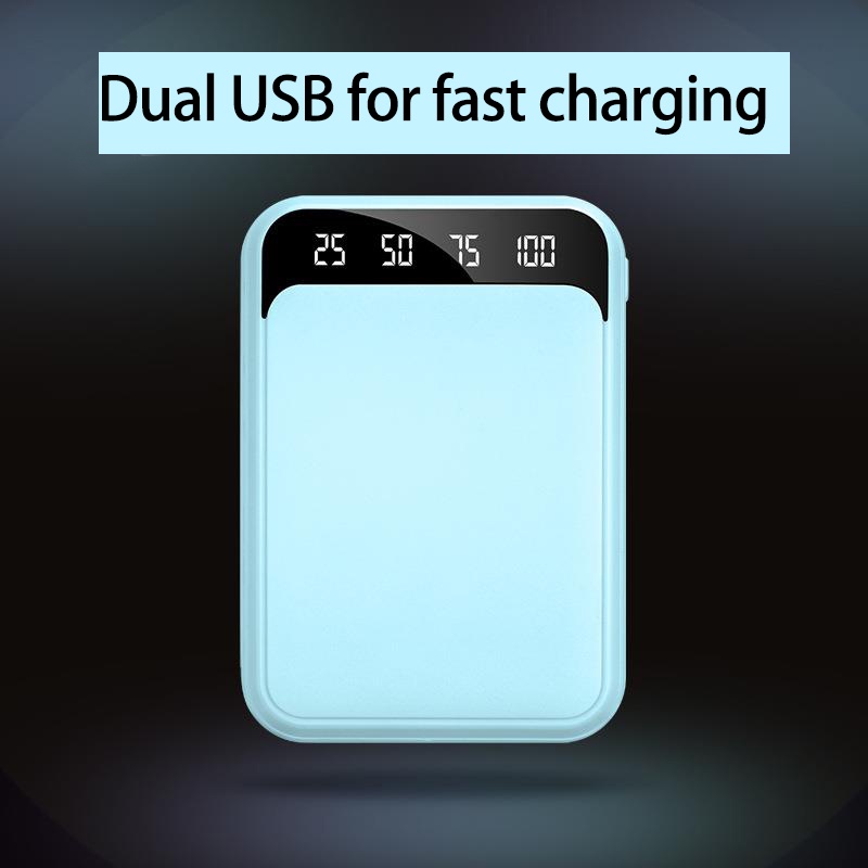 PowerBank 10000mAh mini Fast charging LED screen display Power Bank with Dual USB Output