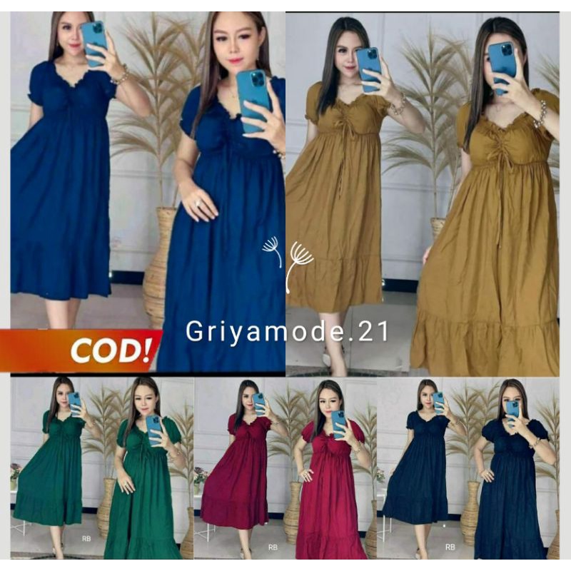 Daster Elsa Viral Kekinian Polos / Serut | Daster Elsa Serut Polos| Daster | Daster Home Dress | Das