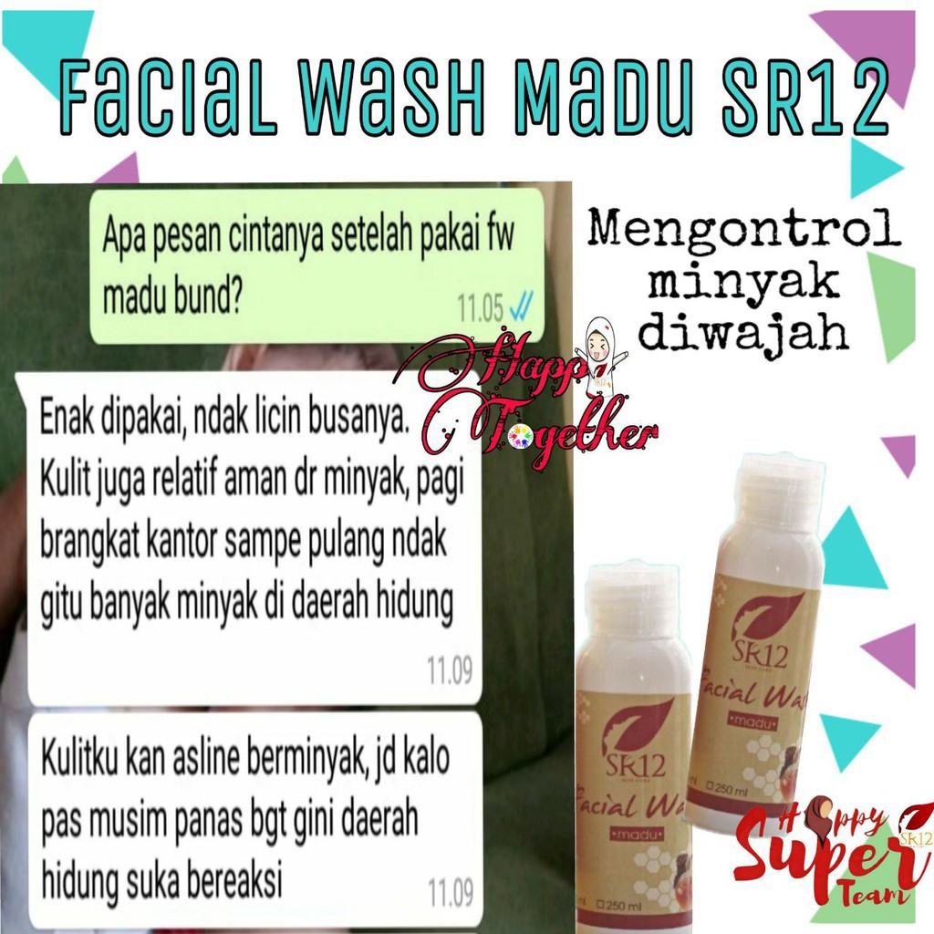 FACIAL WASH HONEY SABUN MADU CAIR SABUN KULIT NORMAL &amp; BERMINYAK SR12 HALUS LEMBUT MENCERAHKAN