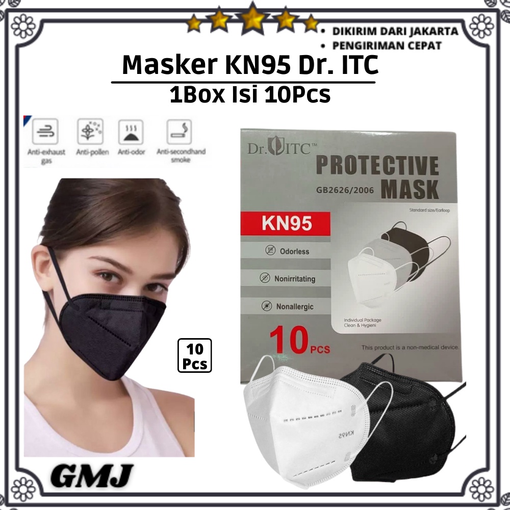 Masker KN95 DR.ITC Earloop isi 10 Pcs per Box GMJ