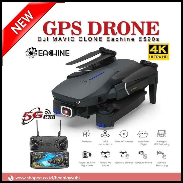 Rc Drone Gps Eachine E520S Camera 4K 1080Pixel Quadcopter 16 Menit