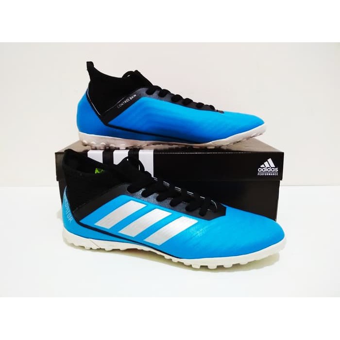 Olahraga SEPATU FUTSAL Adidas PREDATOR BOOTS TF New Grade Ori (SoftBlue White)