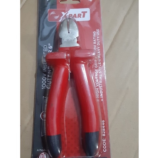 TANG POTONG 1000V 6&quot;/TANG LISTRIK AC/ELECTRIC PLIER/Tang Potong Kabel Listrik/ SIDE CUTTING/Tang Potong Kabel Listrik Kawat / Diagonal Cutting Plier 6&quot; 1000 Volt