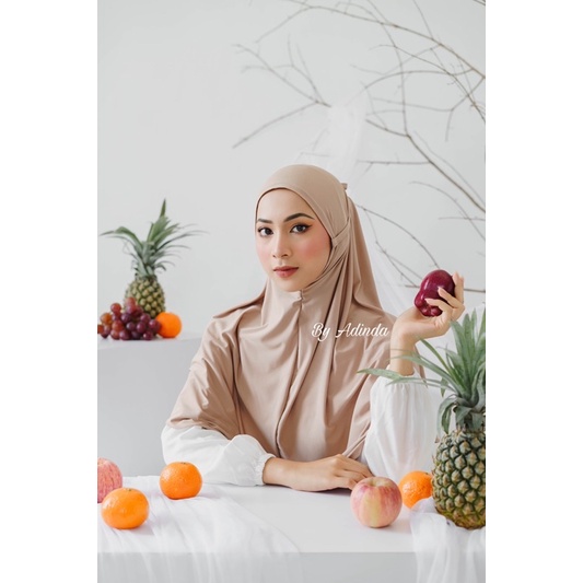 𝐁𝐘 𝐀𝐃𝐈𝐍𝐃𝐀 Bergo Instant zakia Maryam Jumbo Tali jersey instan syari Premium daily kameela Hijab / Jilbab khimar simpel kerudung