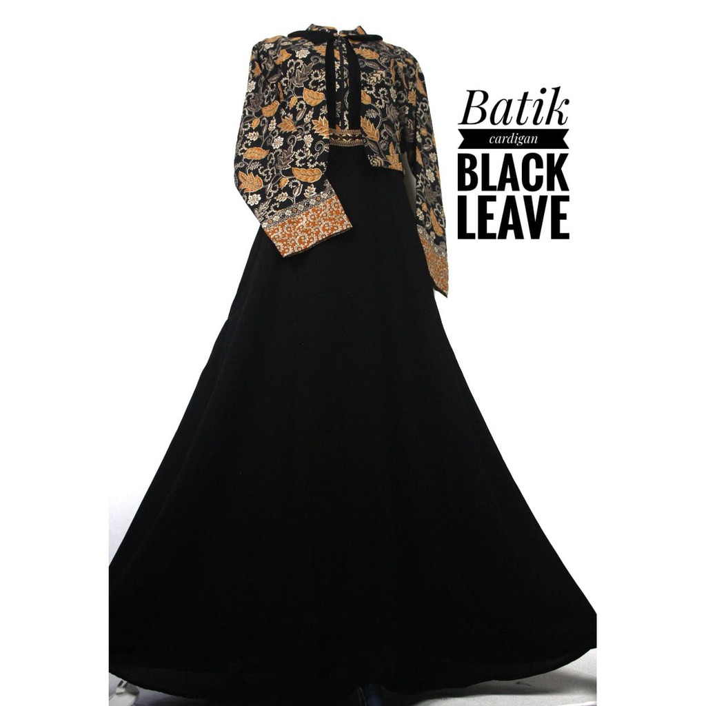 GAMIS batik BLEZER  black series busana muslimah syari busui kondangan walimah shabby ootd