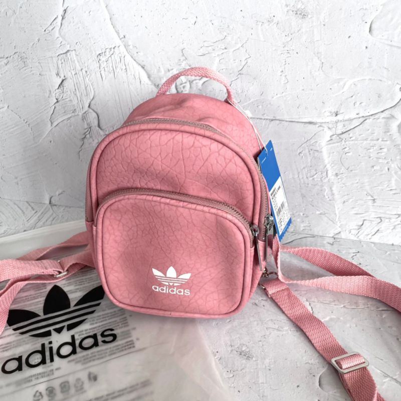 ADIDAS MINI LEATHER BACKPACK TAS RANSEL FULLTAG WITH ADIDAS PB