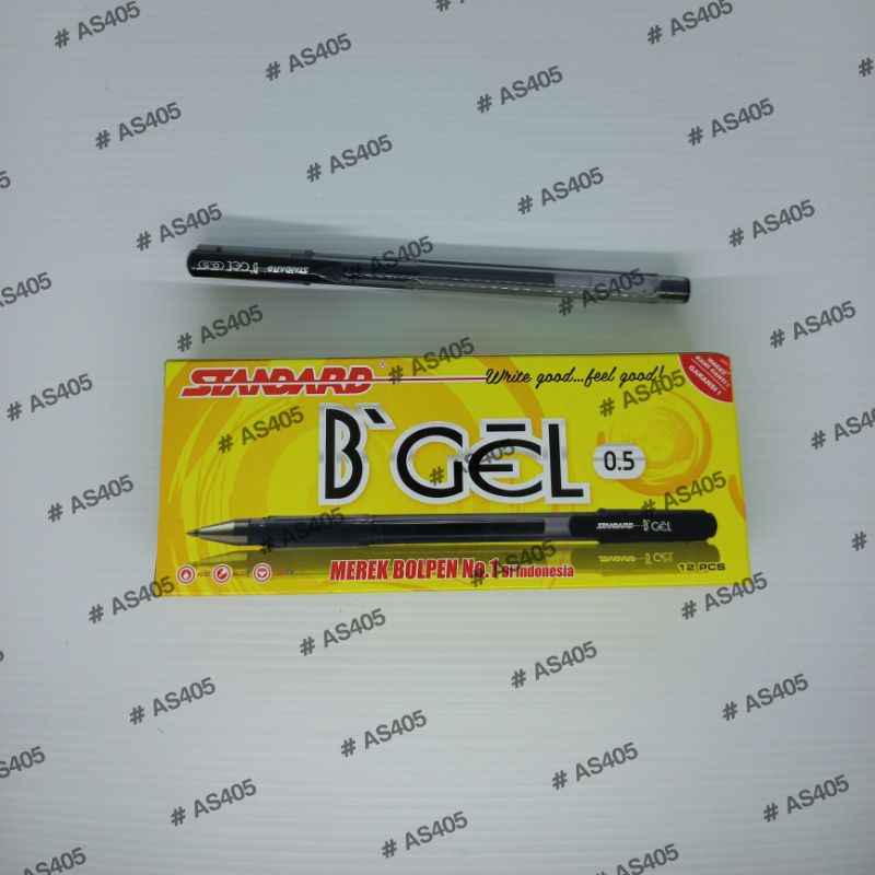 

Pulpen Standard B Gel 0.5 Hitam (1 PCS)