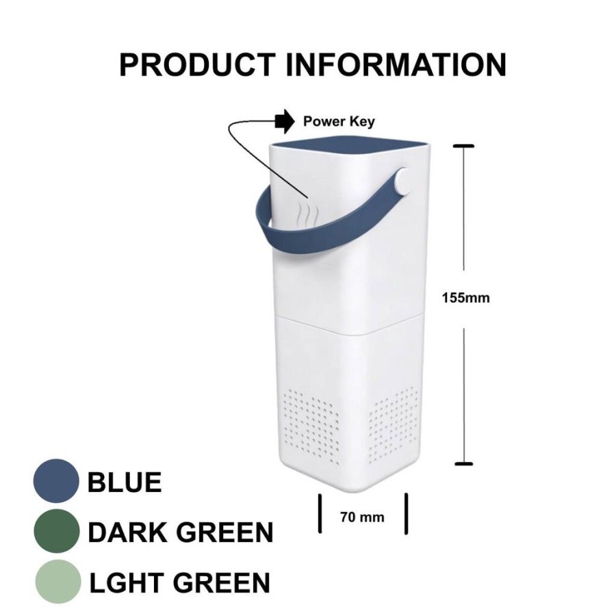 Serbagrosirmurah APR2 Mini Air purifier Portable Pembersih Udara Hepa Filter Portable Airpurifier