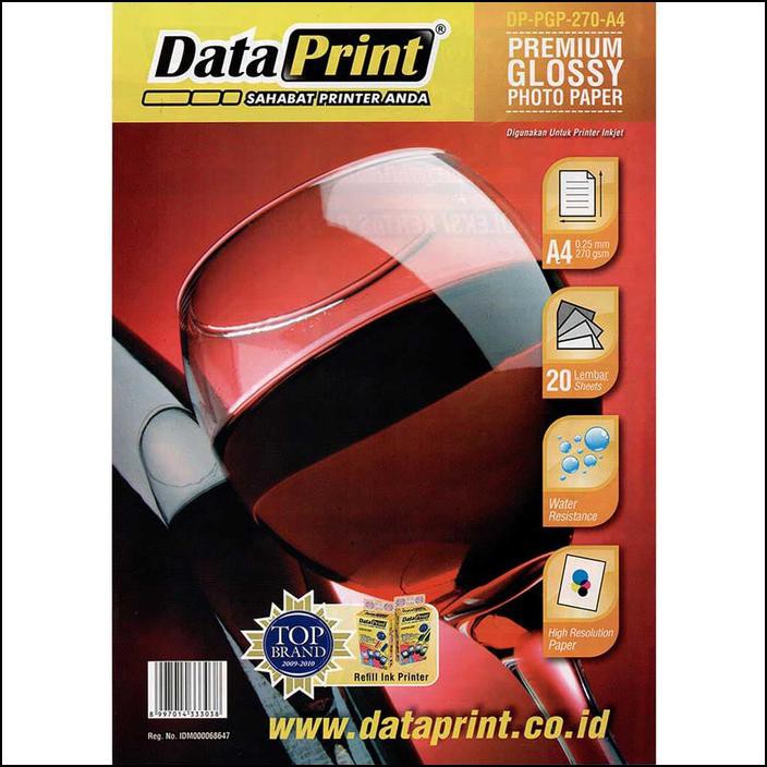 

DATA PRINT PREMIUM GLOSSY PHOTO PAPER A4 270 GRAM