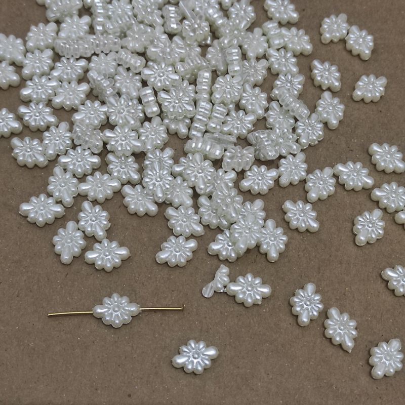 280pcs putik sakura mutiara mini lubang tembus