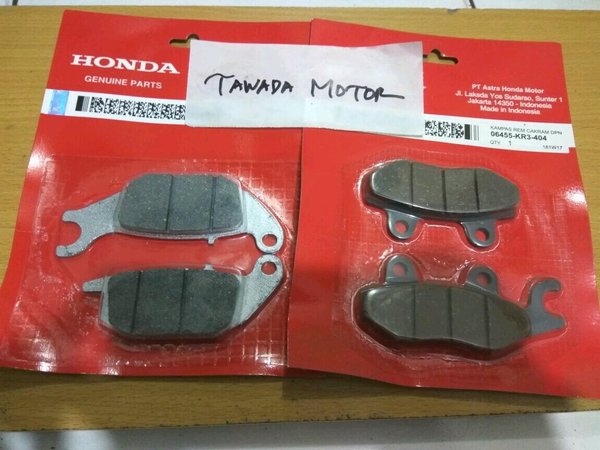 DISPAD SET-KANVAS REM CAKRAM DEPAN BELAKANG HONDA CS1